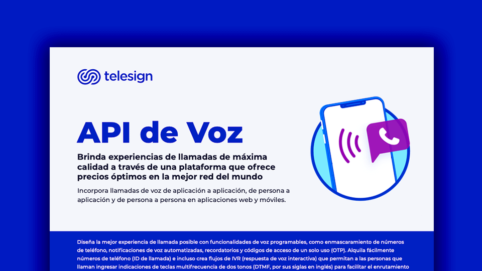 API de Voz