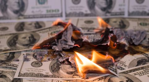 burn money