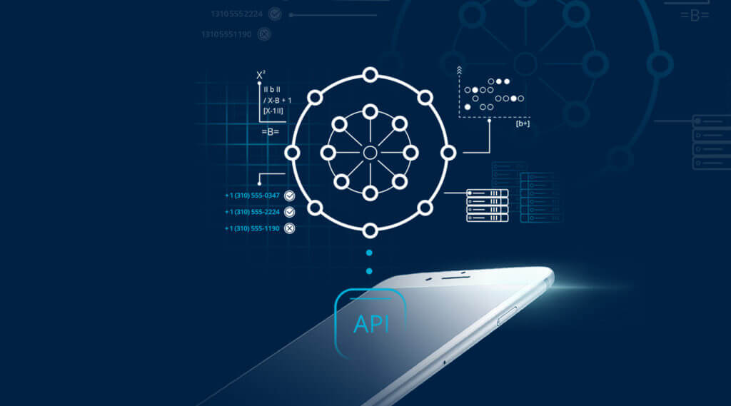 A diagram of a machine learning API.