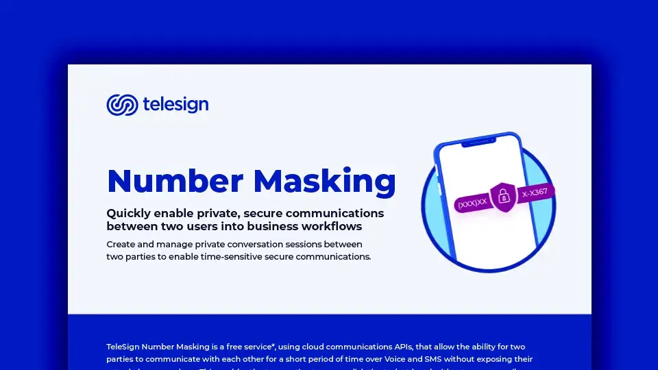 Number masking datasheet