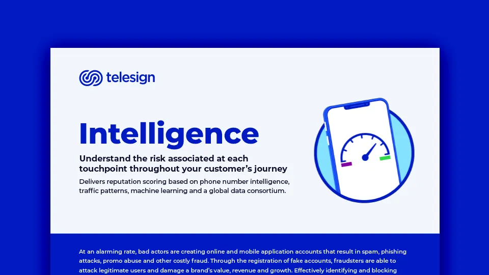 Intelligence datasheet