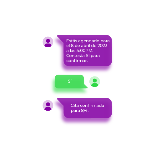mensaje de texto para confirmar cita