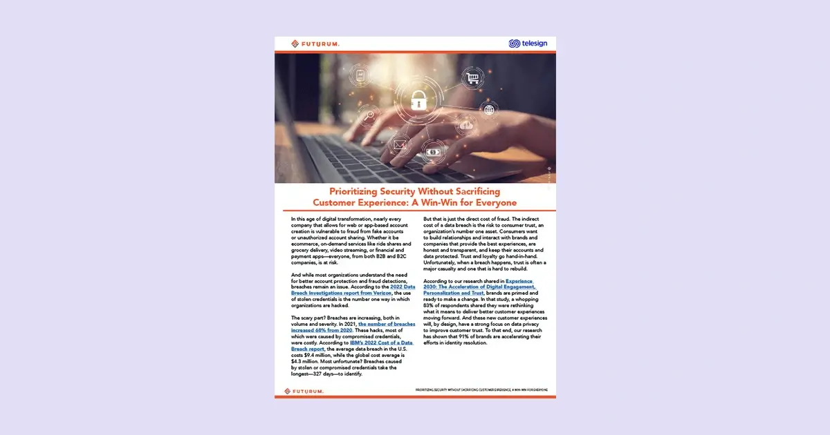 prioritizing security without sacrificing customer experience - thumbnail