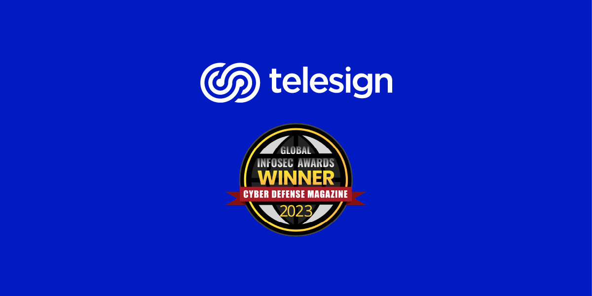 Telesign Named Winner Global InfoSec Awards