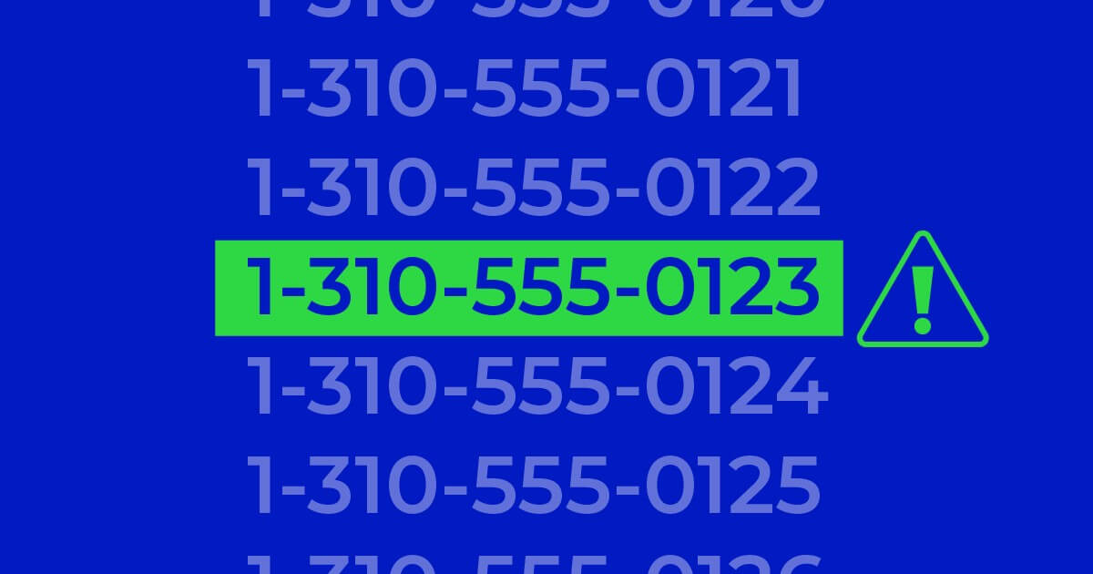 illustration of a system scanning millions of numbers