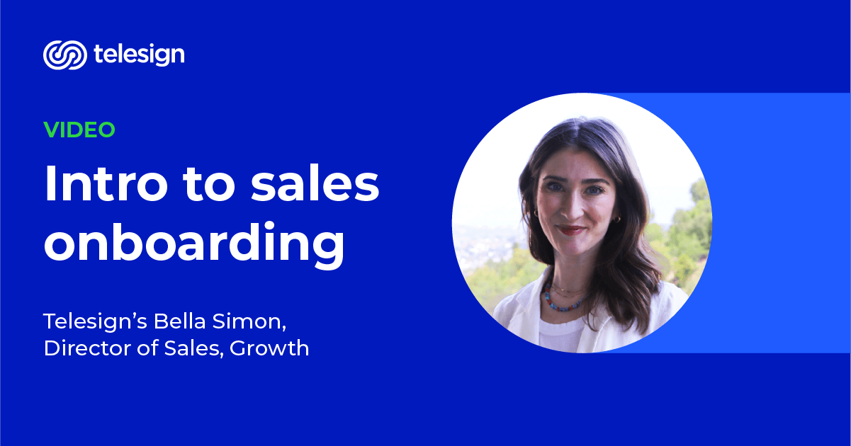 Intro to sales onboarding thumbnail featuring Bella Simon