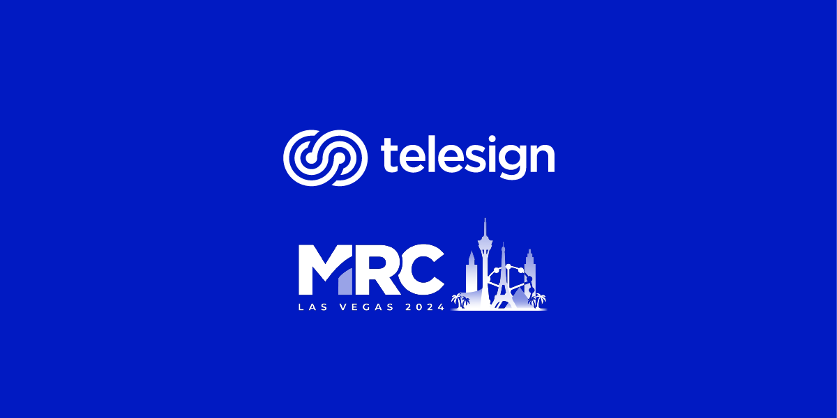 MRC Las Vegas event logo and Telesign logo