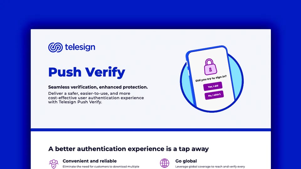 Push Verify datasheet