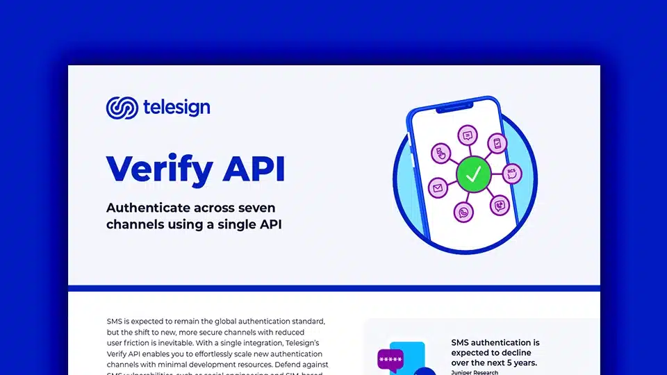 Verify API datasheet thumbnail