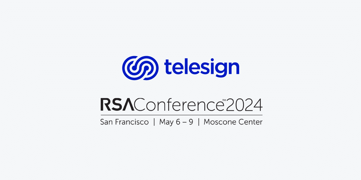 Telesign and RSA Conference logo lockup