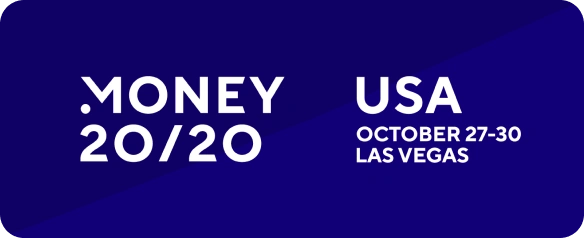 Money2020 logo on blue backgroud